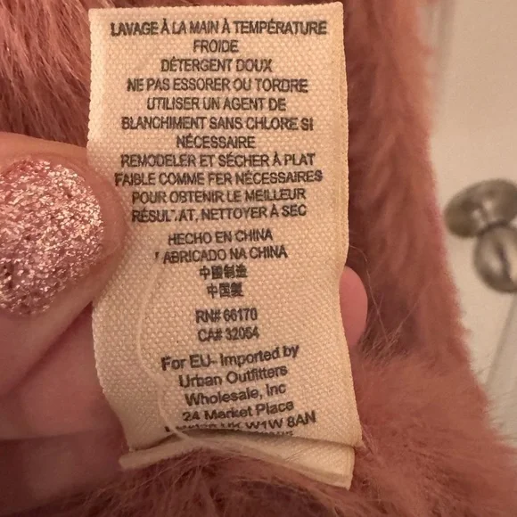 Free People Fuzzy Cardigan in dusty mauve pink XS sweater eyelash furry A00153 - Picture 4 of 7